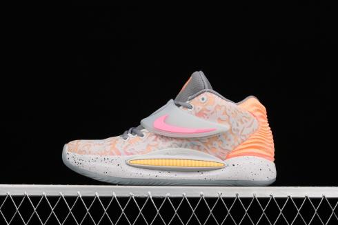 Nike Zoom KD 14 EP Grey Orange Basketball Shoes CZ0170-600