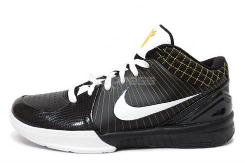 Nike Zoom Kobe 4 IV Black White Basketball Shoes 344336-011