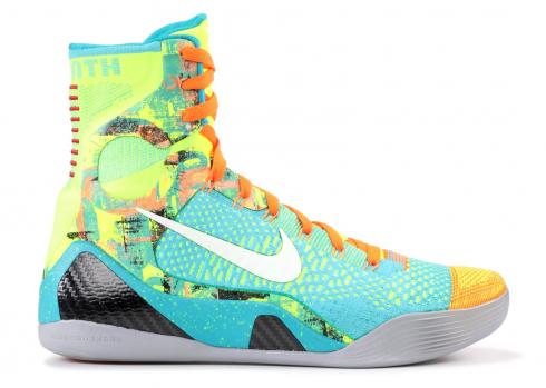 Kobe 9 Elite Influence Crt Purple Grey Laser Orange White Wolf 630847-300