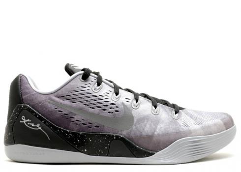 Nike Kobe 9 Em Premium Black Metallic Silver 652908-001