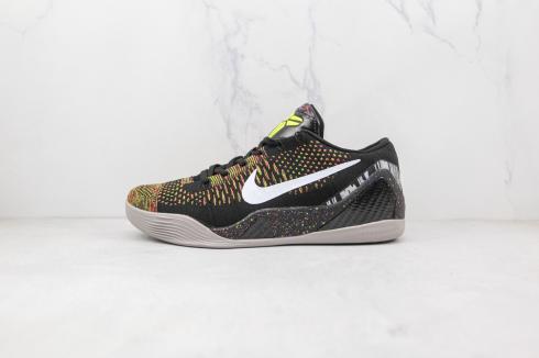 Nike Zoom Kobe 9 Elite Masterpiece Black White Shoes 636602-001