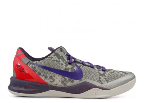 Kobe 8 Mine Grey Court Purple University Mine Grey Black Red 555035-003