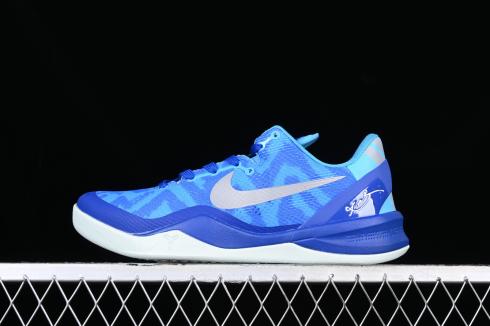 Nike Zoom Kobe 8 Blue Glow Strata Grey Game Royal 555035-400