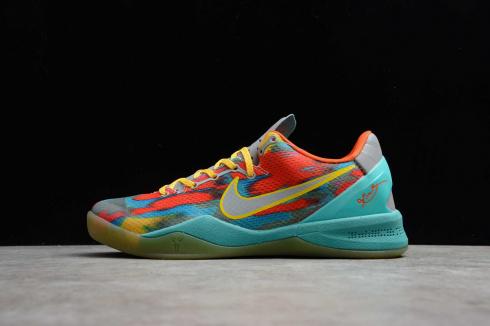 Nike Zoom Kobe 8 System GC Venice Beach Orange Blue Multi-Color 555286-002