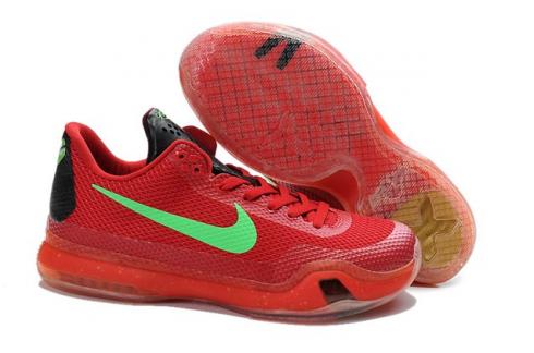 Nike Zoom Kobe X 10 Low Red Green Men Basketball Shoes 745334
