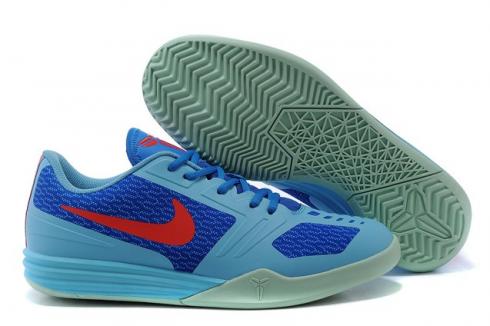 Nike Kobe KB Mentality Basketball Shoes Sky Blue Red 704942 400