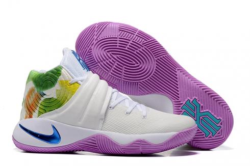 Nike Zoom Kyrie II 2 Men Basketball Shoes White Purple Blue 898641