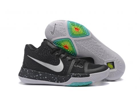 Nike Kyrie 3 Men Shoes Sneaker Basketball Spekle Pack Black White Grey