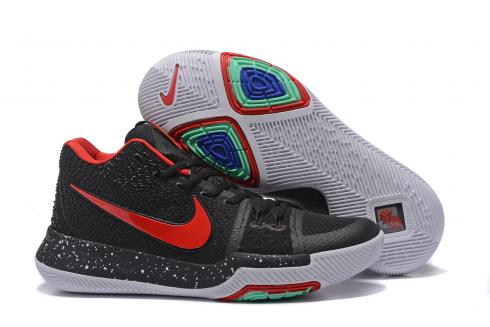 Nike Kyrie 3 Men Shoes Sneaker Basketball Spekle Pack Black White Red