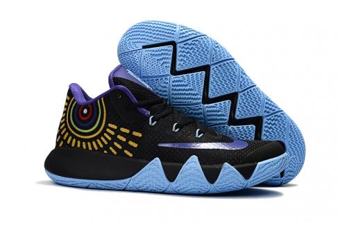 Nike Kyrie 4 Men Basketball Shoes Black Blue 705278