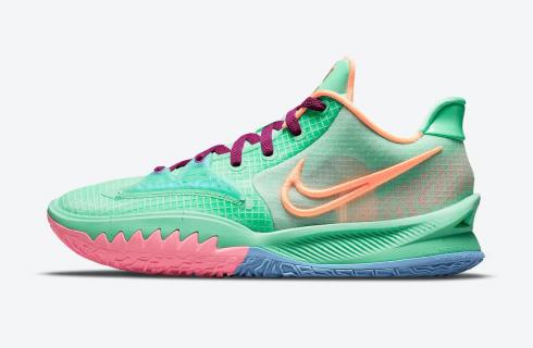 Nike Zoom Kyrie 4 Low Keep Sue Fresh Green Glow Red Plum Metallic Gold Atomic Orange CZ0105-300