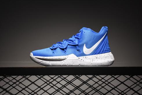 Nike Kyrie 5 Black White Blue Basketball Shoes Sneakers AO2918-500