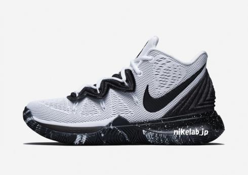 Nike Kyrie 5 EP Cookies And Cream White Black Basketball Shoes AO2919-100