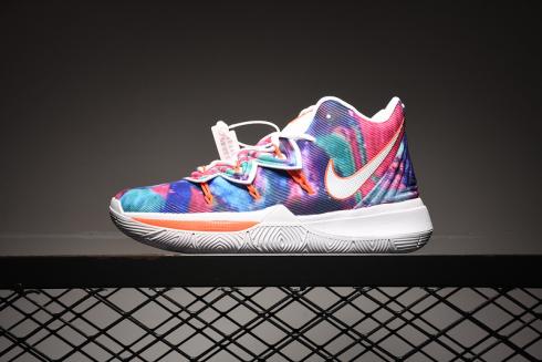 Nike Kyrie 5 White Purple Pink Basketball Shoes Sneakers AO2918-990