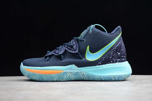 Nike Kyrie V 5 EP UFO Obsidian Light Blue Green Ivring Basketball Shoes AO2919-410