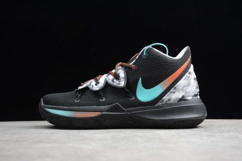  Nike Kyrie V 5 EP Printing Gradient Degradateur Black Jade Ivring Basketball Shoes AO2919-401