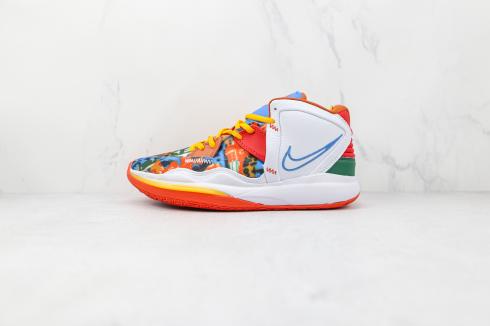 Nike Zoom Kyrie 8 Fire and Ice Orange Blue White Multi-Color DC9134-100