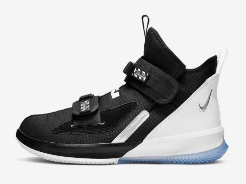 Nike LeBron Soldier 13 Black White Chrome AR4225-001