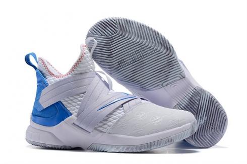 Nike Zoom Lebron Soldier XII 12 OG White Bone Blue AO4053-101