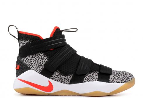 Lebron Soldier Xi SFG Orange White Black Team 897646-006