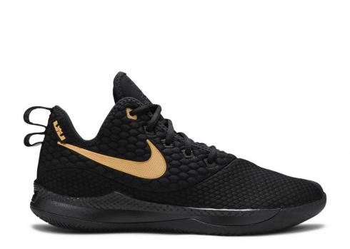 Nike Zoom Lebron Witness 3 Black Gold Metallic AO4433-003