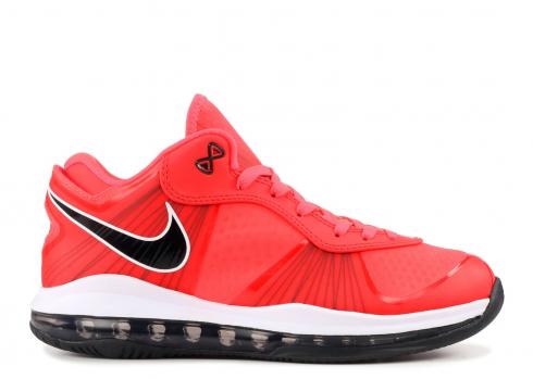 Lebron 8 V 2 Low Solar Red White Red Solar Black 456849-600