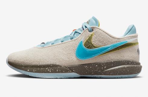 Nike Zoom LeBron 20 UNKNWN Message in a Bottle Guava Ice Teal Nebula DV9090-801