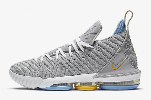 Nike LeBron XVI Wolf Grey University Blue White CK4765-001