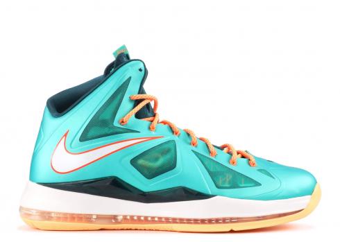 Lebron 10 Miami Dolphins Dark Soul Tl Total Orange Atomic 541100-302