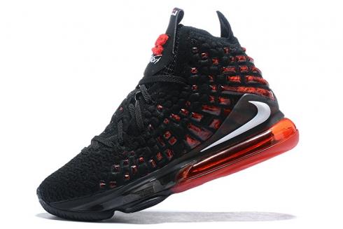 2020 Nike LeBron 17 Black Infrared Black White University Red BQ3177 006