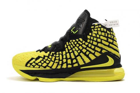 Nike Zoom Lebron XVII 17 Black Lemon Yellow James Basketball Shoes Release Date BQ3177-307