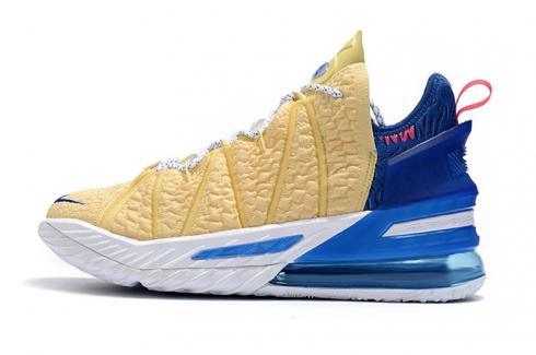 Nike LeBron 18 XVIII Yellow Blue DB7644-800