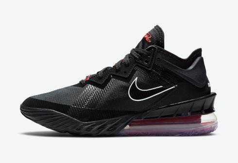 Nike Zoom LeBron 18 Low Black White University Red CV7562-001