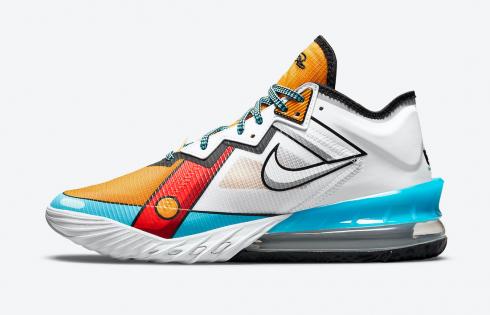 Nike Zoom LeBron 18 Low Stewie Griffin Limited Edition White Yellow Teal CV7562-104