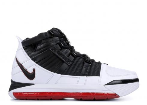 Nike Zoom LeBron 3 Home White Black Varsity Crimson AO2434-101