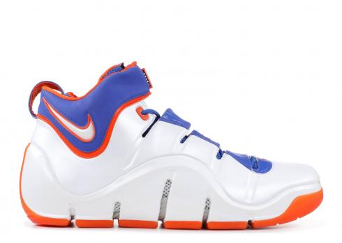 Zoom Lebron 4 Hardwood Classic Orange Safety White Royal BMB367M18