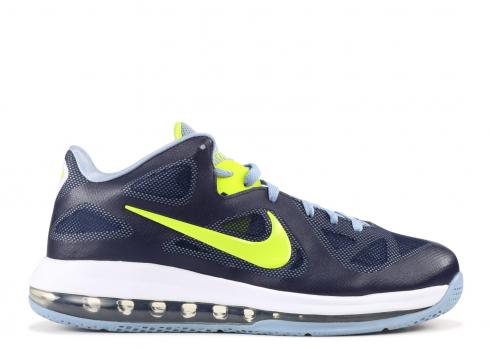 Lebron 9 Low White Bue Grey Cyber Obsidian 510811-401