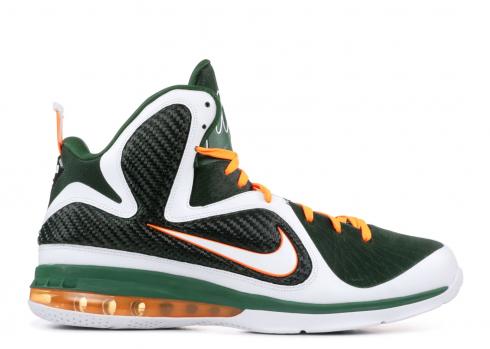 Lebron 9 Miami Hurricanes Greg White Green Orange Total 469764-102