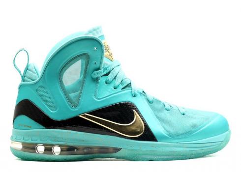 Nike Lebron 9 P.s. Elite Statue Of Liberty Crystal Mint Gold Black 338172-982