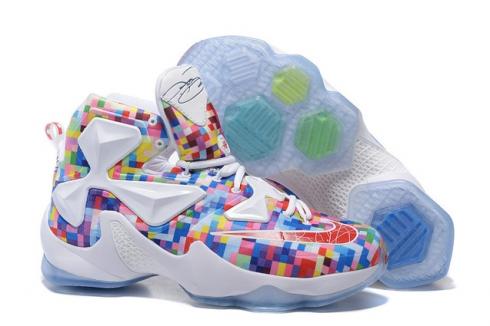 Nike Lebron XIII LBJ13 White Colorful Men Basketball Shoes 835659