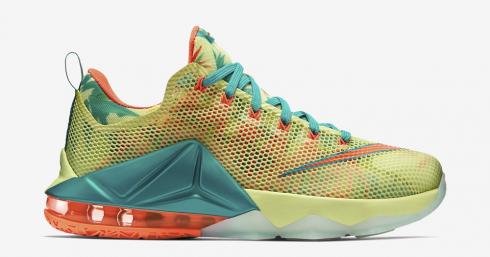 Nike LeBron 12 Low LeBronold Palmer White Lime-Bright Mango 776652-383