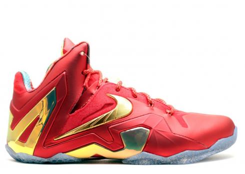 Lebron 11 Elite Se University Gold Red Metallic 695226-670