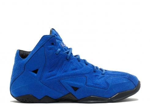 Lebron 11 Ext Suede Qs Black Game Royal 656274-440