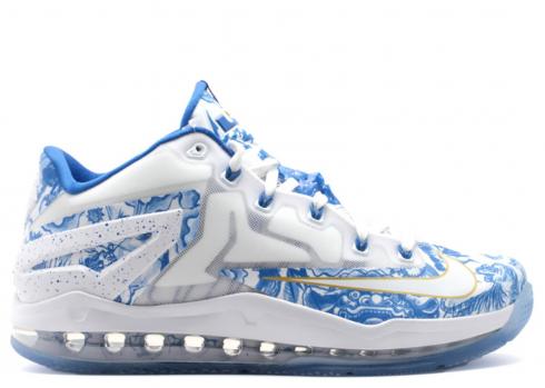 Max Lebron 11 Low Ch Pack China Blue White Hyper University Cobalt 683253-144