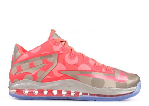 Max Lebron 11 Low Collection Ice Hyper Punch Zinc Metallic 683256-064