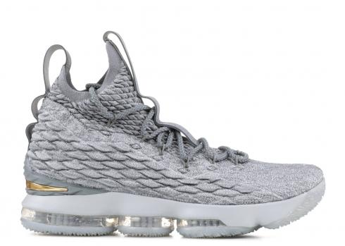 Lebron 15 Wolf Grey Gold Metallic 897648-005