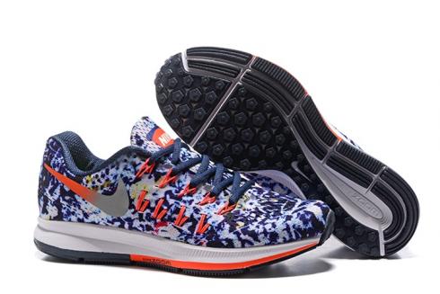 Nike Air Zoom Pegasus 33 RF E Jungle Pack Navy Men Women Running Trainers 849813-406
