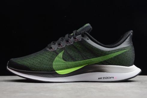 2019 Nike Zoom Pegasus 35 Turbo Black Vast Grey Laser Fuchsia Lime Blast AJ4114 004