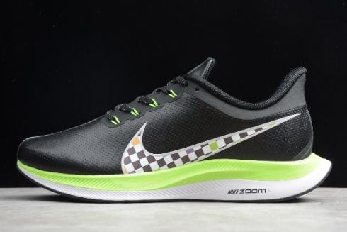 2020 Nike Air Zoom Pegasus 35 SHIELD Black Green White Mens Size BQ3290 300