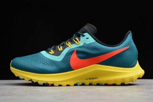 2019 Nike Air Zoom Pegasus 36 Trail Geode Teal Bright Crimson Black AR5677 301